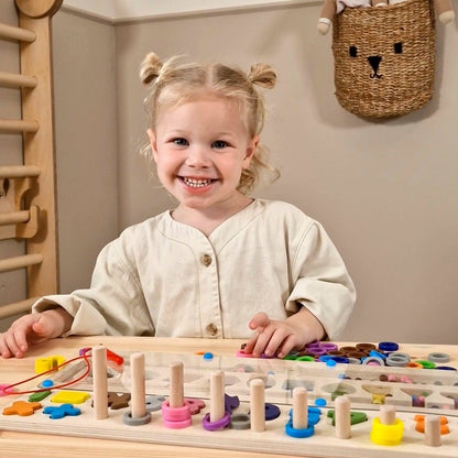 Montessori Wooden Magnetic Puzzle Board