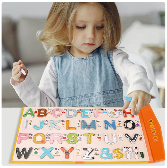 Montessori Wooden Magnetic Letters Game