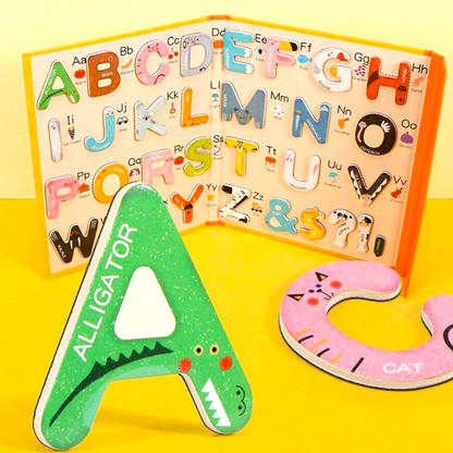 Montessori Wooden Magnetic Letters Game