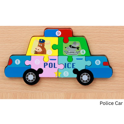 Montessori Wooden Toy Puzzles (12 varieties)