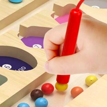 Montessori Wooden Magnetic Puzzle Board